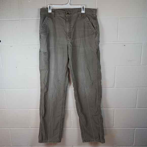 Carhartt Other - Carhartt Pants Mens 36x36 Gray B151 Canvas‎ Work Dungaree Loose Original Fit